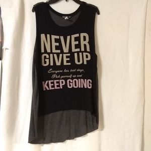 Double Zero Medium Activewear Sleeveless Tee